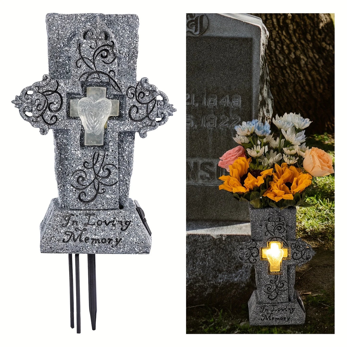 Solar-Powered Memorial Flower Vase™