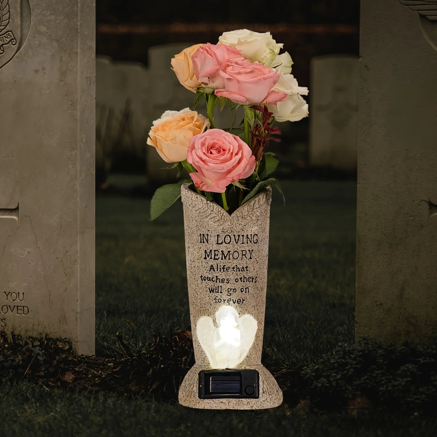 Solar-Powered Memorial Flower Vase™